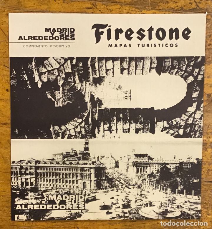 Cat&aacute;logos publicitarios: FIRESTONE, COMPLEMENTO DESCRIPTIVO, MAPA TUR&Iacute;STICO 1963 - Foto 4