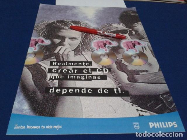 Cat&aacute;logos publicit&aacute;rios: CATALOGO PUBLICIDAD ( PHILIPS - REALMENTE CREAR EL CD QUE IMAGINAS DEPENDE DE TI ) DE LOS 90