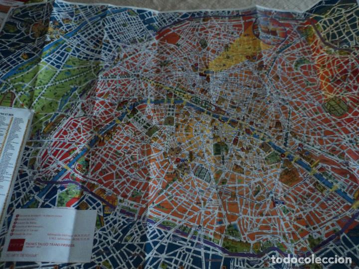 Cat&aacute;logos publicitarios: plano guia de paris a&ntilde;o 2000 - Foto 2