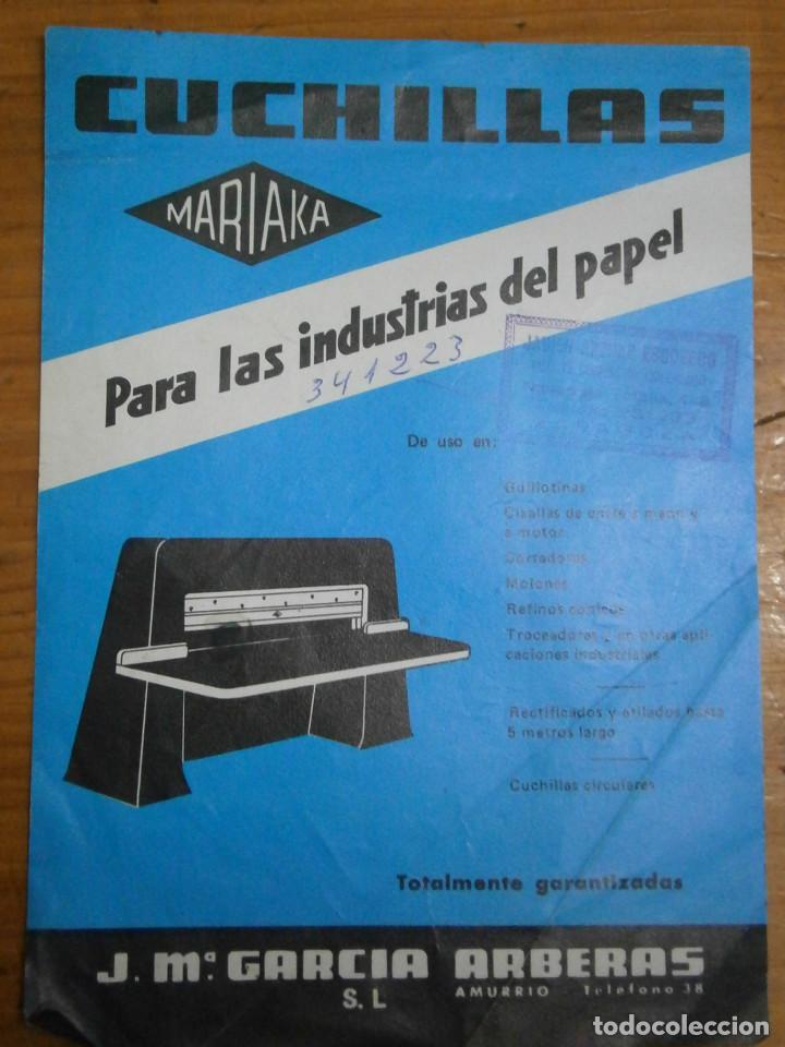 Catalogues publicitaires: MARIAKA CUCHILLAS&iexcl;&iexcl;HOJA A&Ntilde;OS 70