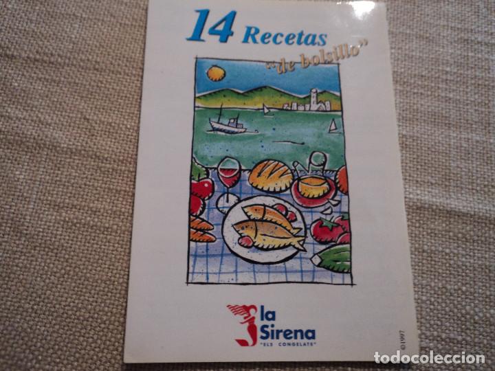 Cat&aacute;logos publicitarios: 14 RECETAS DE BOLSILLO DE LA SIRENA 1997