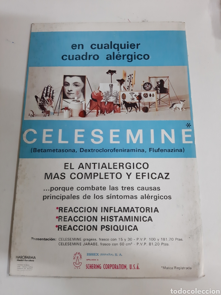 Catalogues publicitaires: Medicamento Celestine Schring corporaci&oacute;n usa Essex Espa&ntilde;a. fotos Ibiza