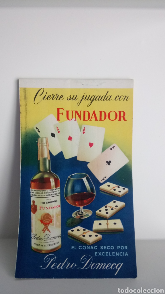 Catalogues publicitaires: BLOC DE APUESTAS PUBLICIDAD DE CO&Ntilde;AC FUNDADOR.