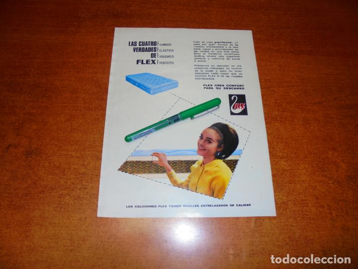 Cat&aacute;logos publicitarios: PUBLICIDAD 1969: COLCHONES FLEX - Foto 1