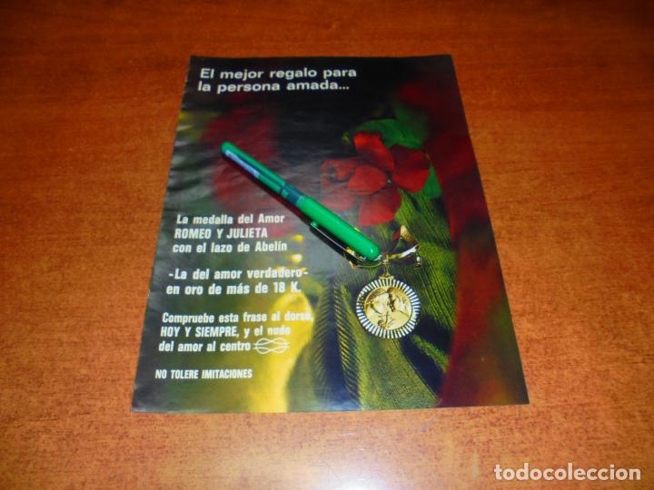 Cat&aacute;logos publicitarios: PUBLICIDAD 1969: MEDALLA DEL AMOR ROMEO Y JULIETA