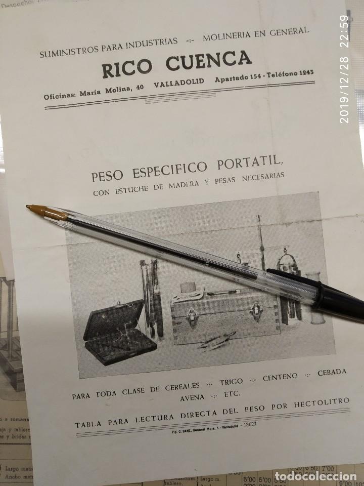 Catalogues publicitaires: RICO CUENCA MOLINERIA PESO ESPECIFICO PORTATIL Y DETERMINADOR DE HUMEDAD.