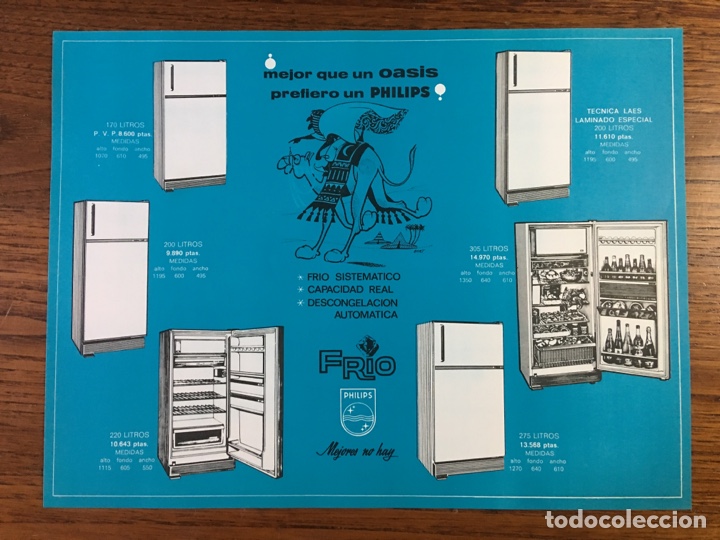 Cat&aacute;logos publicit&aacute;rios: HOJA CAT&Aacute;LOGO NEVERAS FR&Iacute;O PHILIPS
