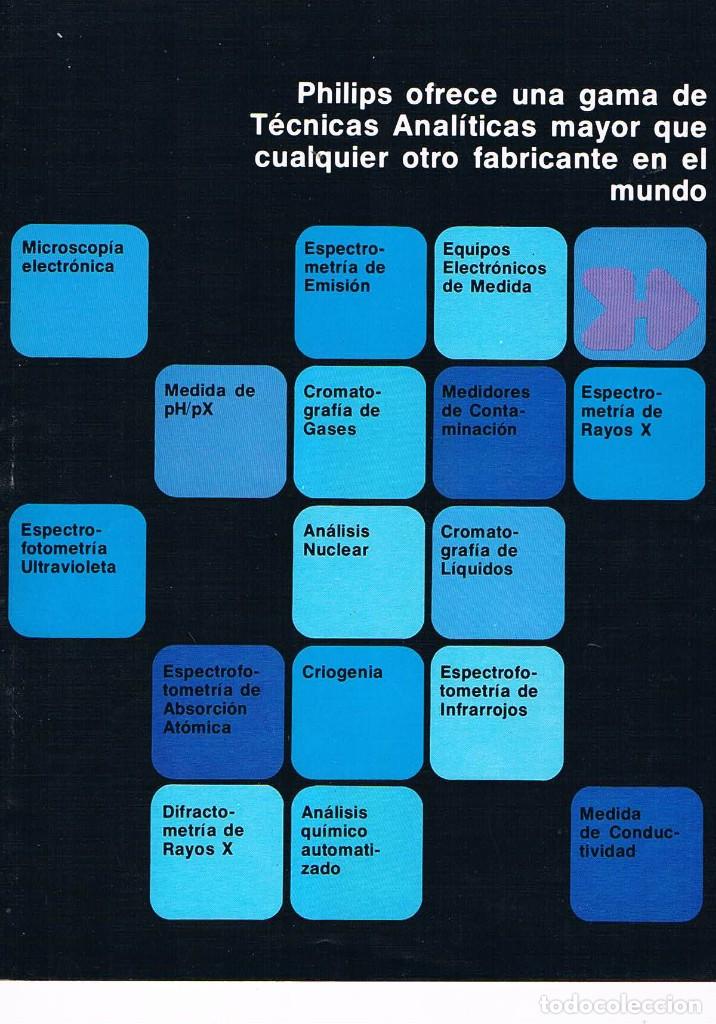 Werbekataloge: FOLLETO CATALOGO PHILIPS IBERICA GRUPO DE INSTRUMENTACION EXPOQUIMIA 78