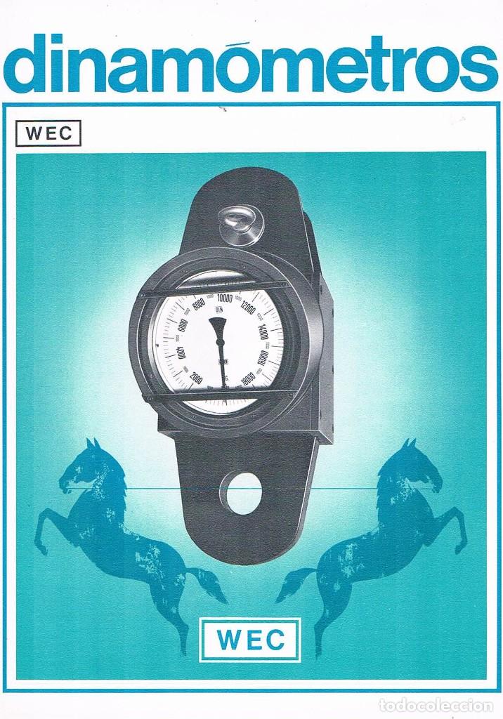 Werbekataloge: FOLLETO PUBLICITARIO DINAMOMETROS WEC MANO TERMO SA EXPOQUIMIA 78