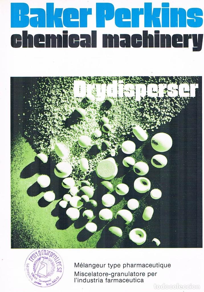 Cat&aacute;logos publicit&aacute;rios: FOLLETO PUBLICIDAD EXPOQUIMIA 78 BAKER PERKINS CHEMICAL MACHINERY DRYDISPERSER REMY P CHARPENTIER