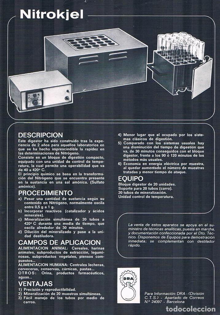 Werbekataloge: FOLLETO PUBLICIDAD EXPOQUIMIA 78 NITROKJEL DRA