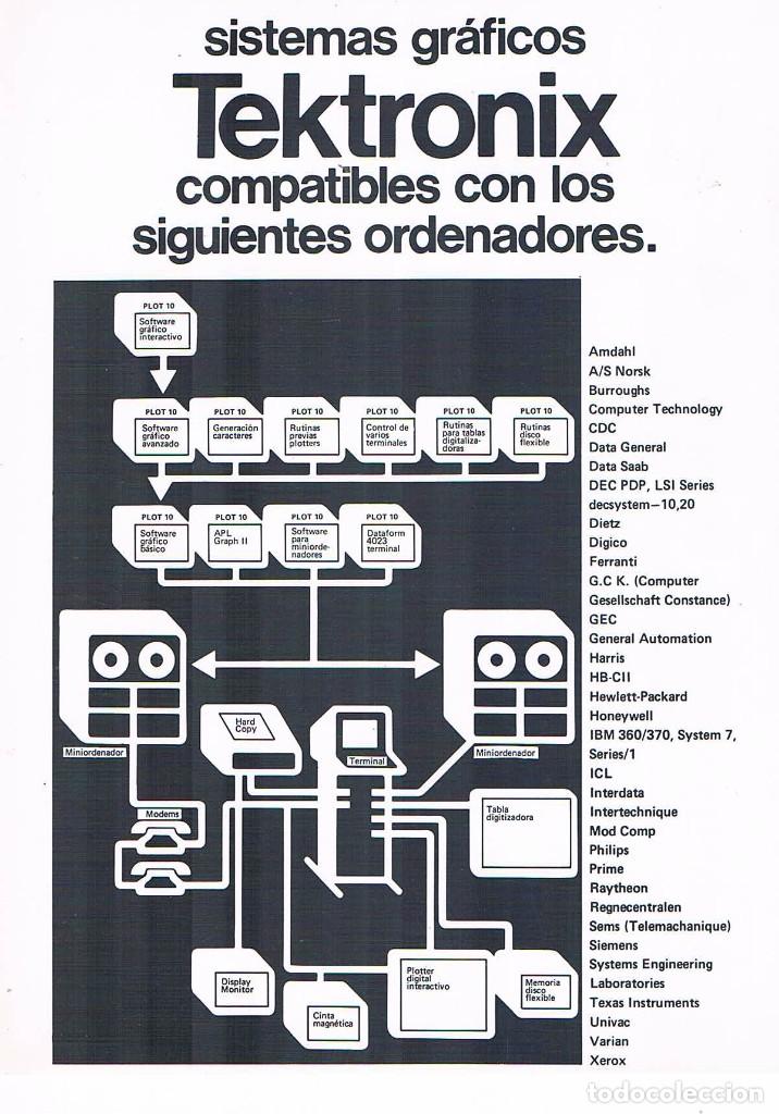 Cat&aacute;logos publicit&aacute;rios: FOLLETO PUBLICIDAD EXPOQUIMIA 78 SISTEMAS GRAFICOS TEKTRONIX CR MARES SA