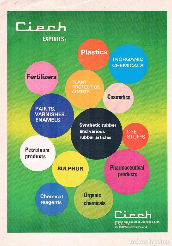 Werbekataloge: FOLLETO PUBLICIDAD EXPOQUIMIA 78 CIECH IMPORT AND EXPORT OF CHEMICALS LTD