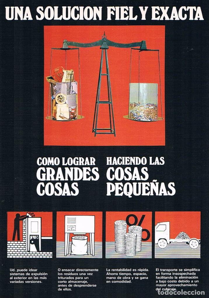 Werbekataloge: FOLLETO PUBLICIDAD EXPOQUIMIA 78 DU&Ntilde;O MODELOS AZ-7 SZ-7D SOPAC 100 AZ 10 **