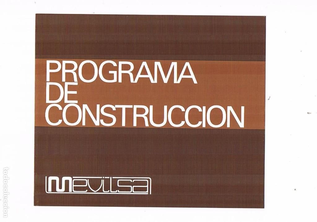 Werbekataloge: FOLLETO PUBLICIDAD EXPOQUIMIA 78 PROGRAMA DE CONSTRUCCION MEVILSA **