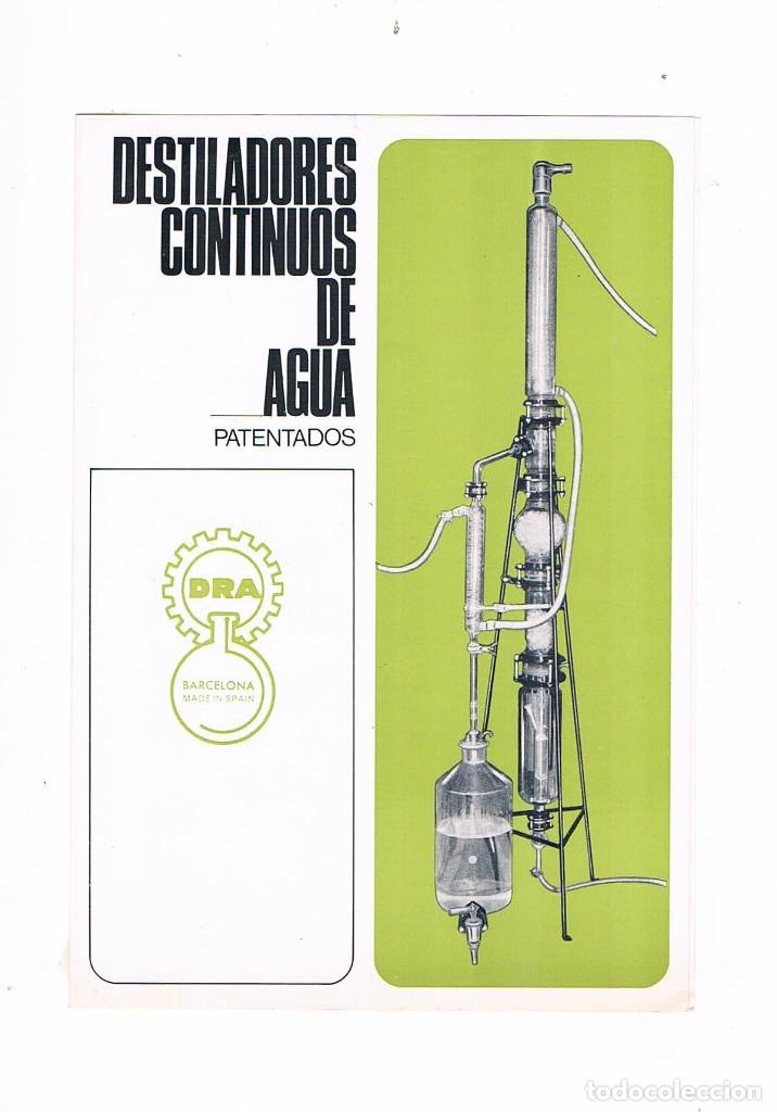 Werbekataloge: FOLLETO PUBLICIDAD EXPOQUIMIA 78 DESTILADORES CONTINUOS DE AGUA DRA **
