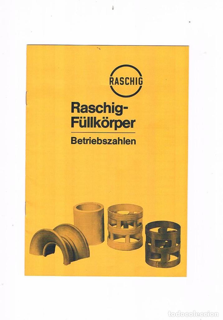 Catalogues publicitaires: FOLLETO PUBLICIDAD EXPOQUIMIA 78 RASCHIG FULLKORPER BETRIEBSZAHLEN COMERCIAL AUQUIME **