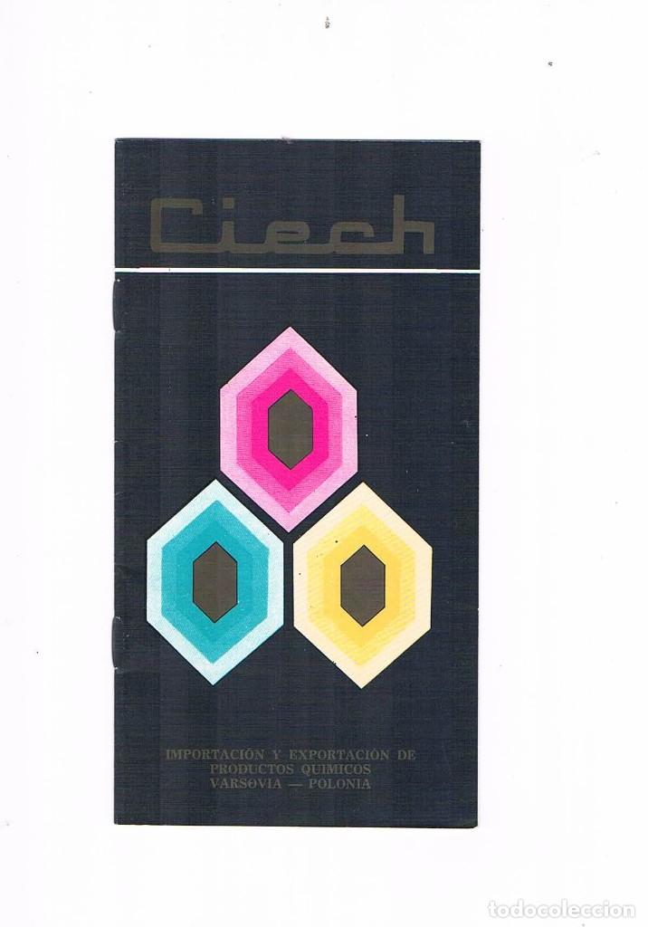 Werbekataloge: FOLLETO PUBLICIDAD EXPOQUIMIA 78 CIECH IMPORTACION Y EXPORTACION DE PRODUCTOS QUIMICOS POLONIA **