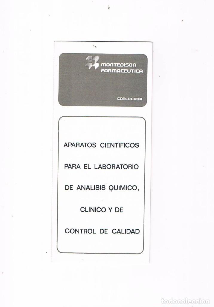 Catalogues publicitaires: FOLLETO PUBLICIDAD EXPOQUIMIA 78 MONTEDISON FARMACEUTICA CARLO ERBA DIVISION QUIMICA **