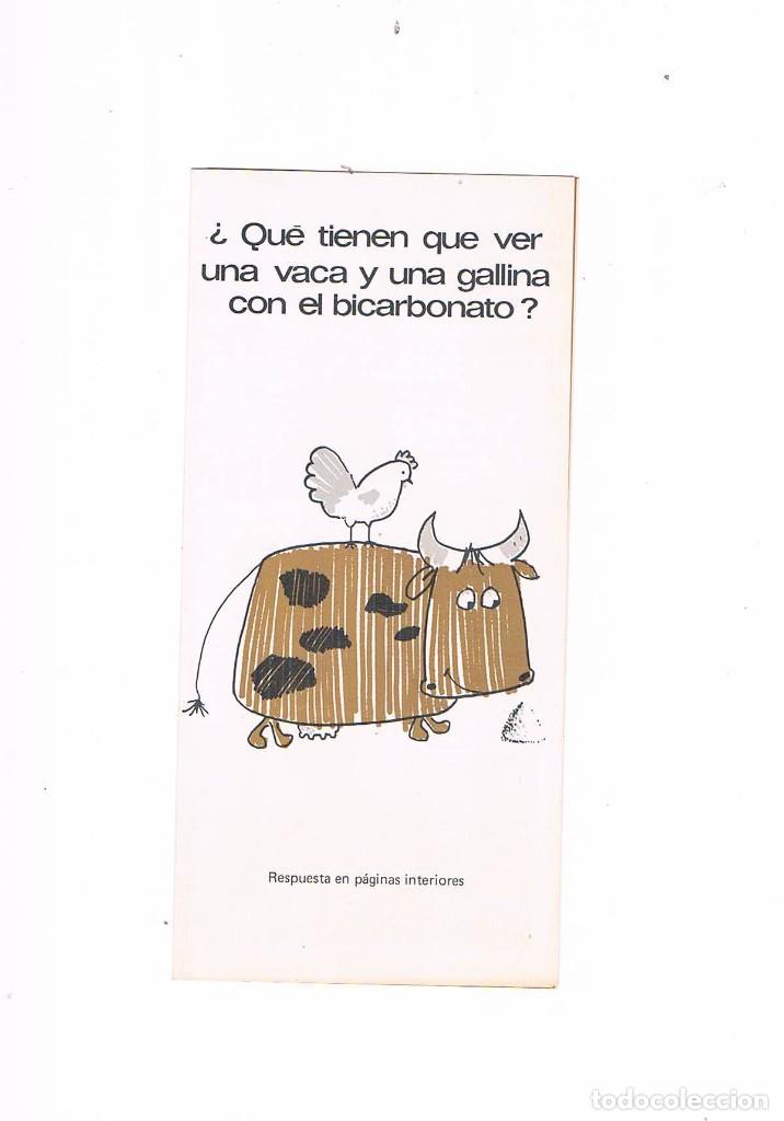 Catalogues publicitaires: FOLLETO PUBLICIDAD EXPOQUIMIA 78 BICARBONATO SODICO **