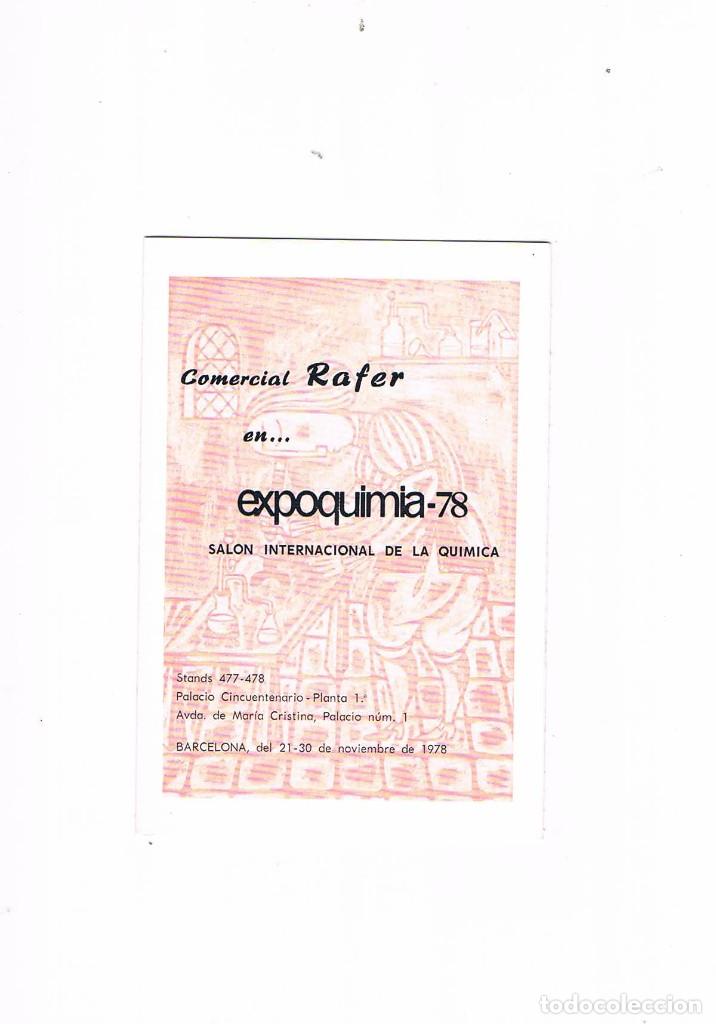 Werbekataloge: FOLLETO PUBLICIDAD EXPOQUIMIA 78 COMERCIAL RAFER EXPOQUIMIA 78 SALON INTERNACIONAL DE LA QUIMICA **