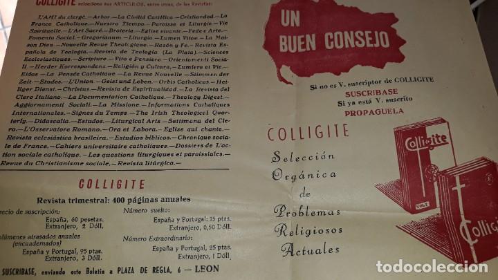 Cat&aacute;logos publicitarios: HOJA ANUNCIO SUSCRIPCI&Oacute;N REVISTA COLLIGITE PROBLEMAS RELIGIOSOS ACTUALES LE&Oacute;N PASTORAL 1961 SACERDOT