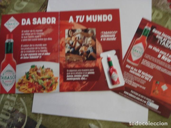 Cat&aacute;logos publicitarios: TRIPTICO PROPAGANDA TABASCO CON MUESTRA - Foto 1