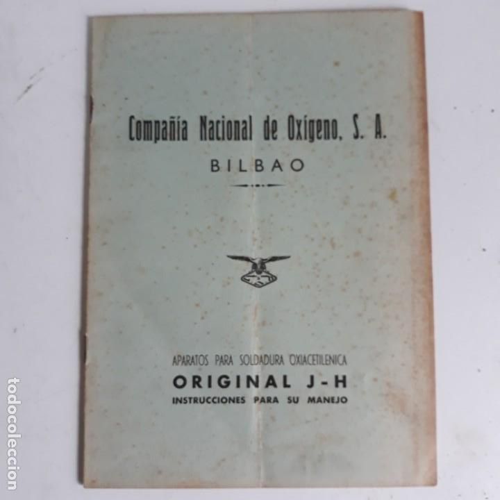 Advertising Catalogs: Antiguo Catalogo de la Compa&ntilde;ia Nacional de Oxigeno. Bilbao.