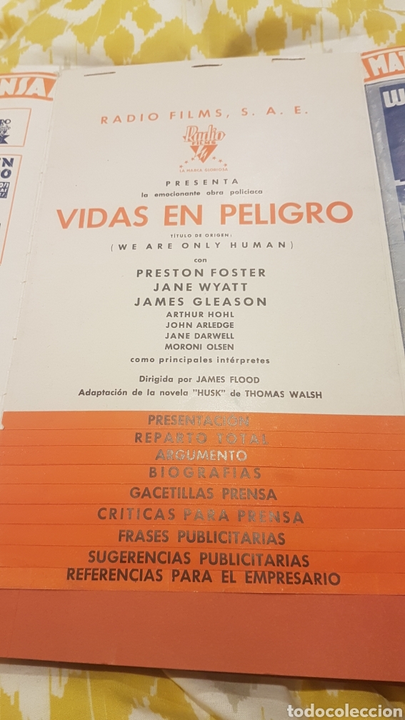Cat&aacute;logos publicitarios: Publicitario cine 1936 - Foto 3