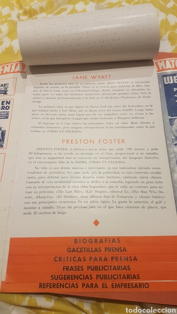 Cat&aacute;logos publicitarios: Publicitario cine 1936 - Foto 5