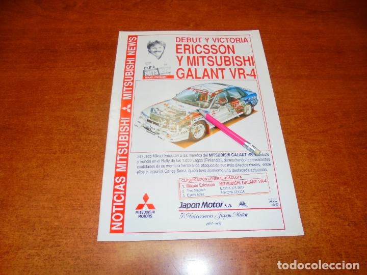 Cat&aacute;logos publicitarios: PUBLICIDAD 1989: MITSUBISHI GALANT VR-4 Y MIKAEL ERIKSSON - OPEL KADETT CABRIO
