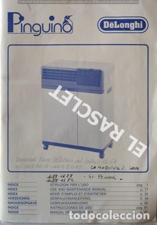 Cat&aacute;logos publicit&aacute;rios: MANUAL INSTRUCCIONES  PINGUINO DE LONGHI