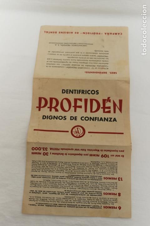 Catalogues publicitaires: PUBLICIDAD DENTRIFICOS PROFIDEN , PREMIOS Y NOMBRES CONCURSO DE FOTOGRAFIAS INFANTILES