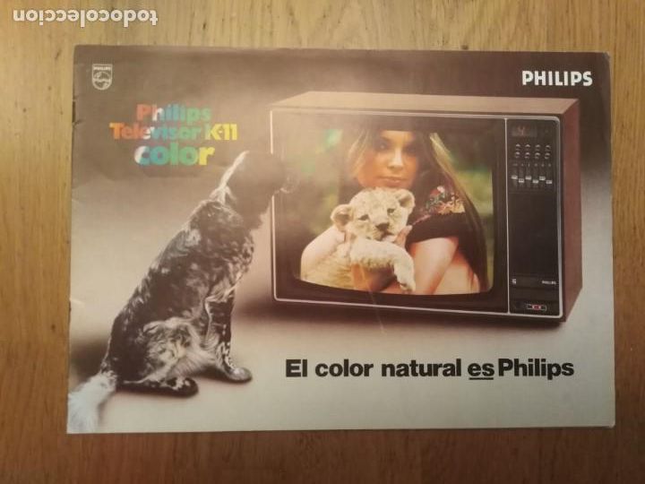 Cat&aacute;logos publicitarios: Cat&aacute;logo Televisiones Phillips antiguo - Foto 1