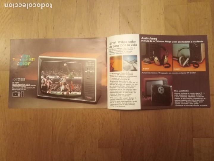 Cat&aacute;logos publicitarios: Cat&aacute;logo Televisiones Phillips antiguo - Foto 2