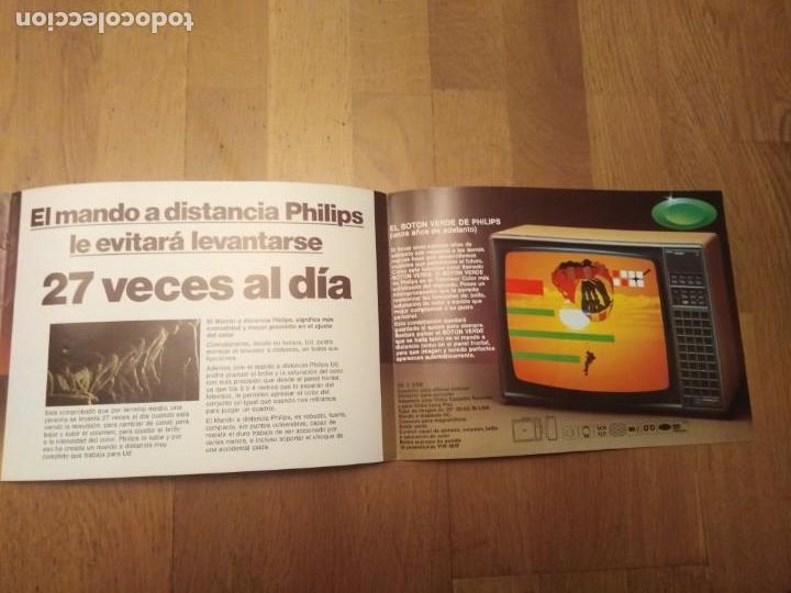 Cat&aacute;logos publicitarios: Cat&aacute;logo Televisiones Phillips antiguo - Foto 3