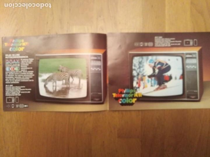 Cat&aacute;logos publicitarios: Cat&aacute;logo Televisiones Phillips antiguo - Foto 4