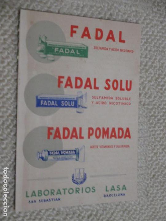 Catalogues publicitaires: Tarjeta de publicidad farmac&eacute;utifa de L.A.S.A. Laboratorios Andr&oacute;maco 12,7x18 cm