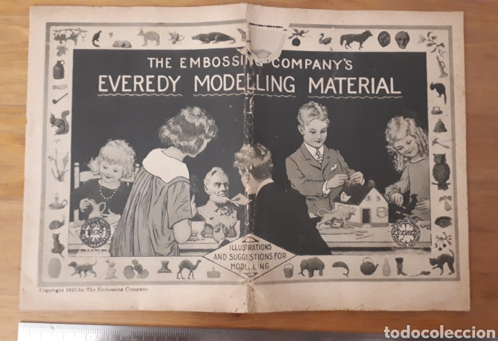 Cat&aacute;logos publicitarios: Antiguo cat&aacute;logo Everery Modelling Material, The Embossing Company's, USA 1923, 16 pp.