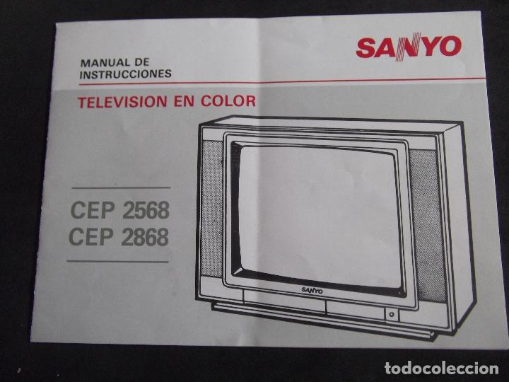 Cat&aacute;logos publicitarios: MANUAL DE INSTRUCCIONES-SANYO-TV COLOR-CEP 2568