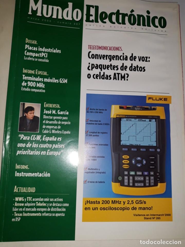 Cat&aacute;logos publicitarios: REVISTA MUNDO ELECTR&Oacute;NICO N&ordm; 307 2000 CONVERGENCIA VOZ ATM STANDARD SCI TERMINAL M&Oacute;VIL MEDIDA POTENC