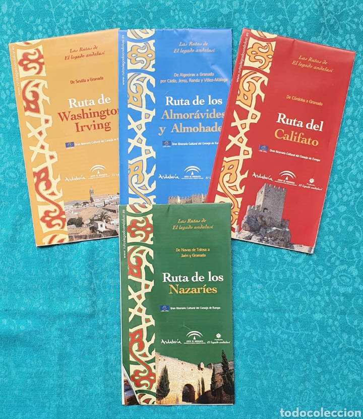 Advertising Catalogs: 4 FOLLETOS DE RUTAS DEL LEGADO ANDALUSI