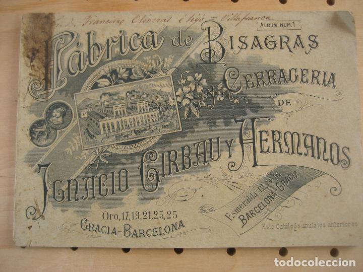 Cat&aacute;logos publicit&aacute;rios: Barcelona. 1893. Fabrica de bisagras y cerraduras Ignacio Girbau y Hermanos.