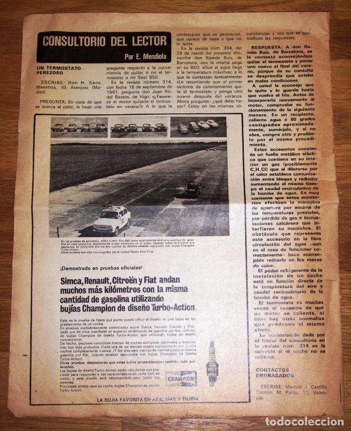 Advertising Catalogs: RECORTE - HOJA - PUBLICIDAD. Buj&iacute;as Champion [Recuadro]. - 1969