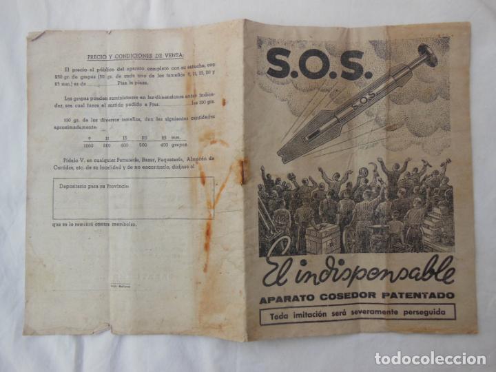 Cat&aacute;logos publicitarios: SOS El Indispensable. Aparato Cosedor Patentado. Mallorca