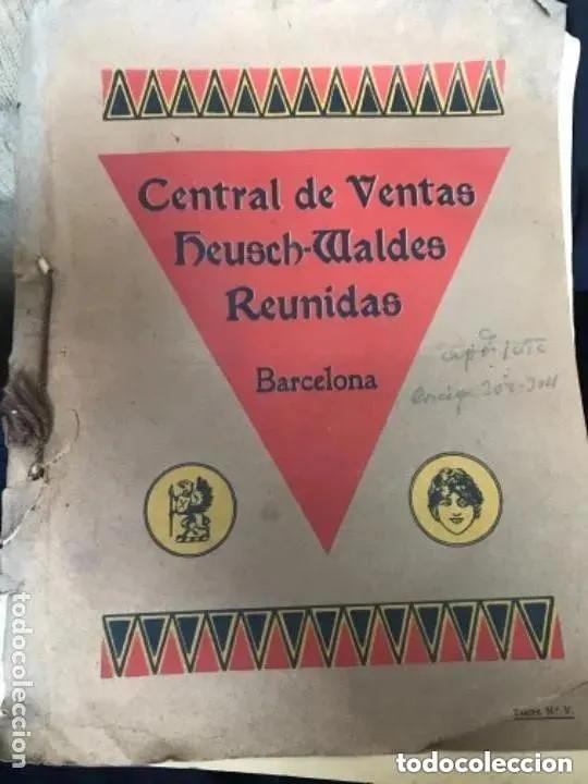 Cat&aacute;logos publicitarios: ANTIGUO CAT&Aacute;LOGO CENTRAL VENTAS HEUSCH-WALDES REUNIDAS AGUJAS PARA COSER BARCELONA 1935