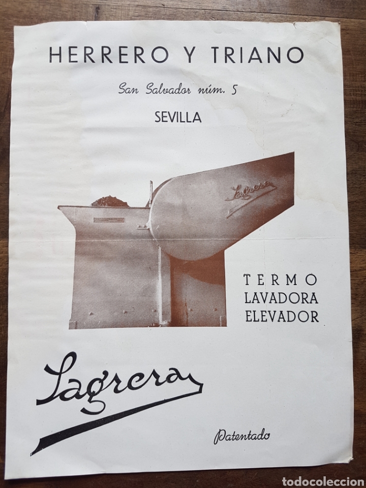 Cat&aacute;logos publicitarios: Publicidad termo lavadora elevador