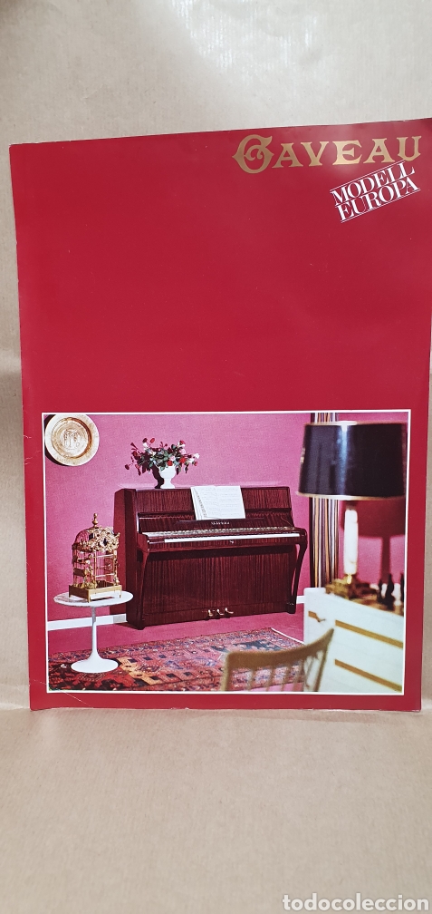 Cataloghi pubblicitari: ANTIGUA PUBLICIDAD PIANOS. MARCA GAVEAU. MODELL EUROPA. A&Ntilde;OS 60.
