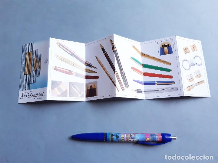 Cat&aacute;logos publicitarios: PEQUE&Ntilde;O CAT&Aacute;LOGO DESPLEGABLE PLUMAS Y DE PRODUCTOS DUPONT