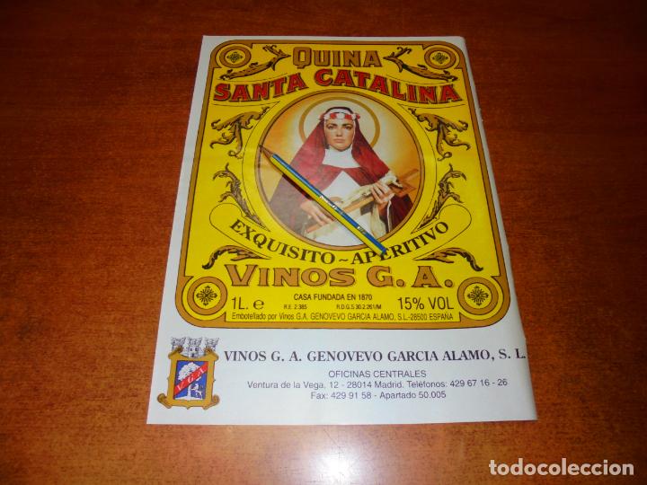 Cat&aacute;logos publicitarios: PUBLICIDAD 1995: QUINA SANTA CATALINA